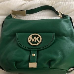 Micheal kors green purse new with tags